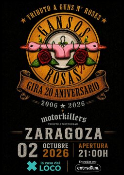 GANSOS ROSAS + MOTORKILLERS